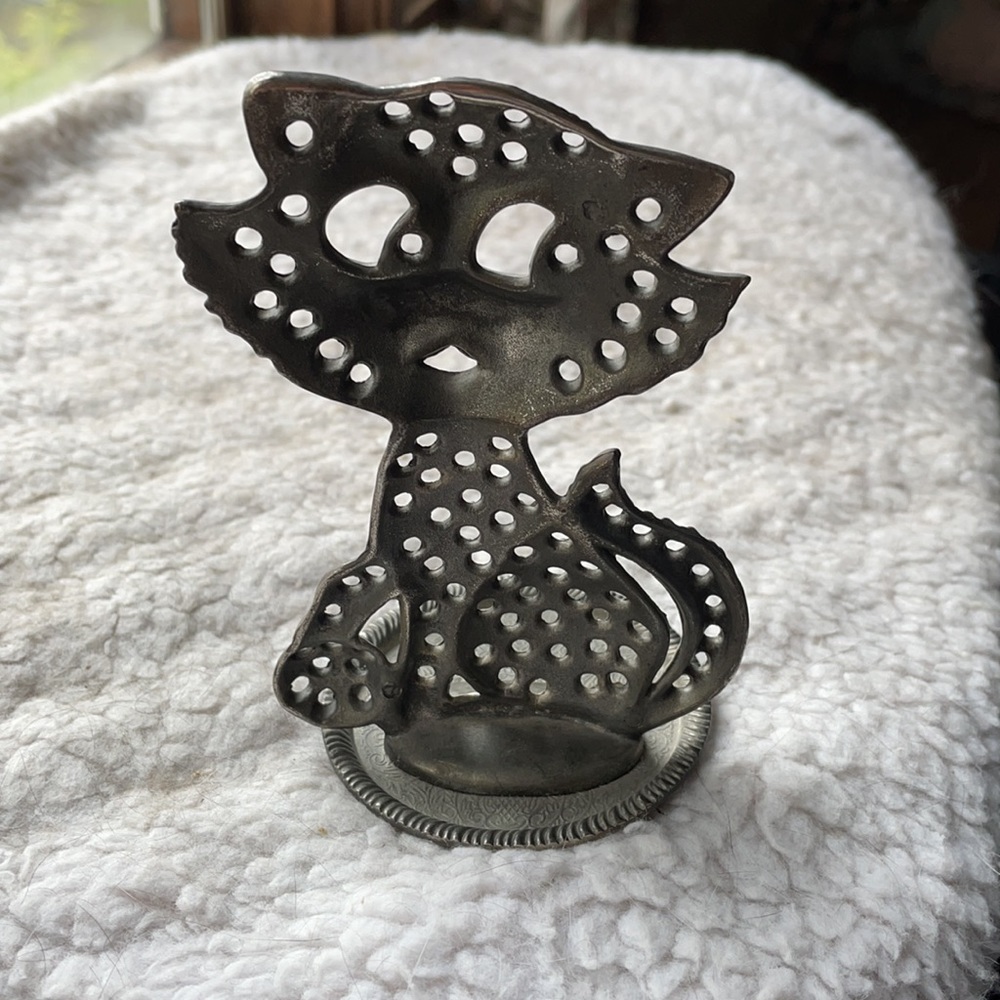 VINTAGE KITTY EARRING HOLDER - Picture 3 of 3